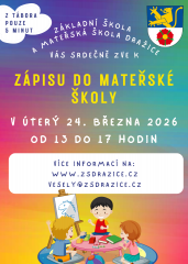 Zápis do Mateřské školy Dražice
