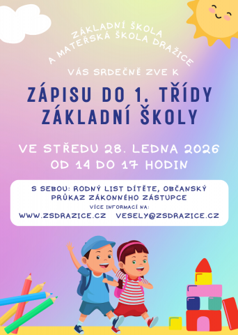 Zápis do 1. třídy základní školy