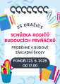 Schůzka rodičů budoucích prvňáčků